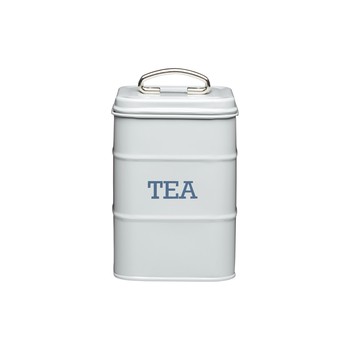 FRENCH GREY TEA CANISTER 'LIVING NOSTALGIA'