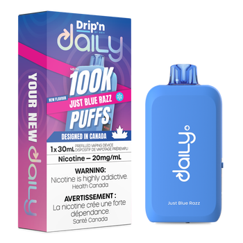 Drip'n by Envi Daily 100K - Just Blue Razz Ice