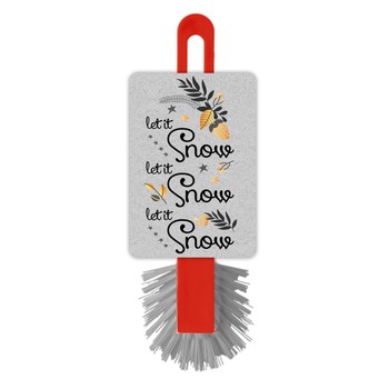 CHRISTMAS LET IT SNOW DISHBRUSH