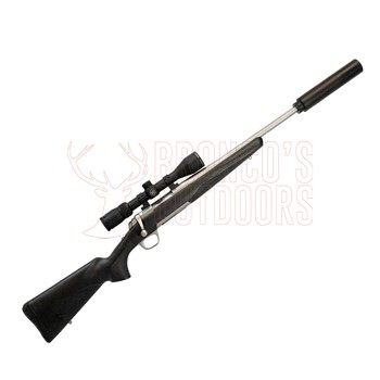 Browning X-Bolt Stainless Steel Stalker 7mm-08 20" Threaded + Vortex Diamondback 4-12x40 BDC + DPT Suppressor