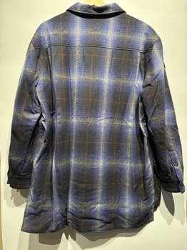 LANVIN Blue and Black Flannel - view 2