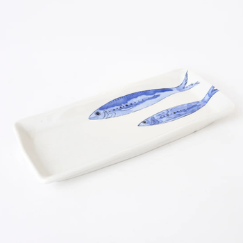 BATELA TWO FISH RECTANGULAR CERAMIC PLATE