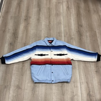 Supreme Tlaxcala Blanket Jacket Light Blue - Pre-Owned - photo 4