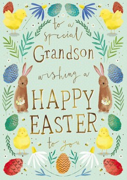 Ling Design - Cute Easter Icons with Gold Text-EGHB0114