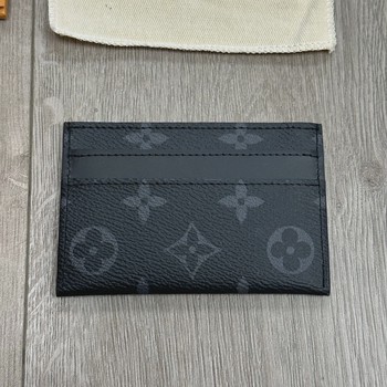 Louis Vuitton Double Card Holder 'Black Monogram Eclipse Canvas' • Brand New [7628] - view 2