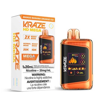 Kraze HD Mega - Mango Banana Orange Ice