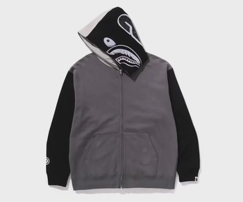 BAPE Shark Full Zip I Hoodie Black • Brand New [3102] - view 2