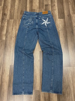 Cortiez Straight Leg Blue Denim Jeans 34 • Brand New [2619] - view 3