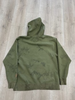 Travis Scott Jordan Washed Suede Hoodie Olive • Pre-Owned [6657] - view 2