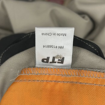 Fuck The Population (FTP) Orange Logo Tape Work Pants • Pre-Owned [1616] - view 9
