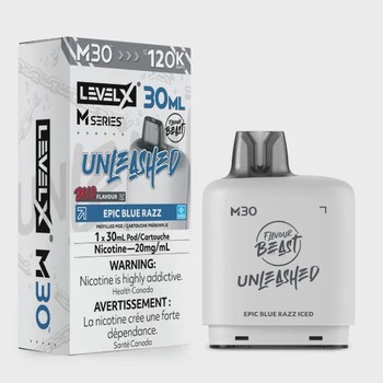 Level X Flavour Beast Unleashed M30 120K Pod - Epic Blue Razz Iced