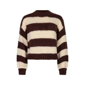 Knitted sweater Brianna · Dark Brown