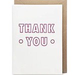 Over the C - Mini Card Thank You Card - GC7002