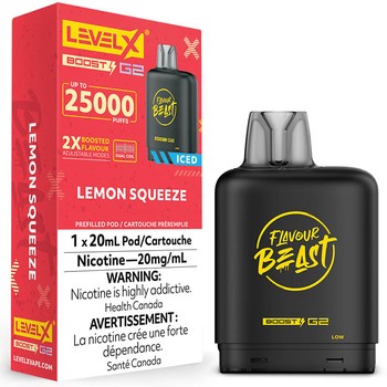 Level X Flavour Beast G2 Boost 25K Pod - Lemon Squeeze Iced