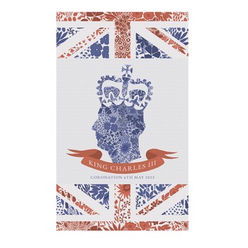 KING CHARLES III CORONATION TEA TOWEL