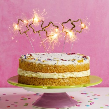 GOLD STAR SPARKLERS - 5 PACK