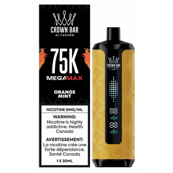 Al Fakher Crown Bar Mega Max 75K - Orange Mint