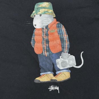 Stüssy "Hiking Rat" Graphic Tee  • Pre-Owned [9438] - view 4