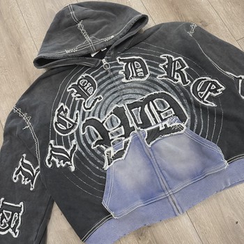 Vale Forever "Hypnotiq" Zip-Up Hoodie in Black • Pre-Owned [0720] - view 6