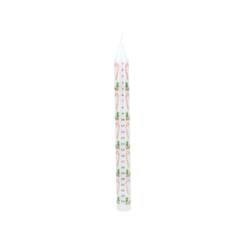 CANDY CANE/HOLLY ADVENT CANDLE