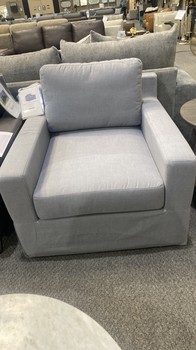 Rosalina Fabric Slipcover, Gray Chair