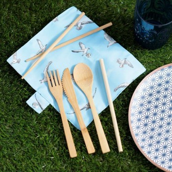 SEAGULL BAMBOO CUTLERY SET