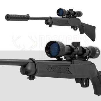 Ruger 10/22 Blued Synthetic .22 LR Rifle + 4x40 Scope + Suppressor