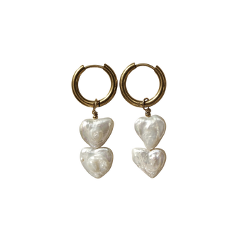 Double Trouble Heart Earrings