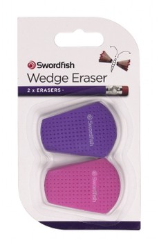 Swordfish 2x Wedge Eraser 40372