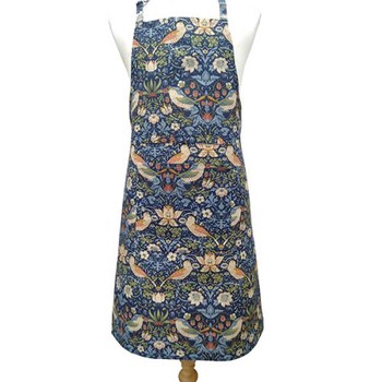 WILLIAM MORRIS  NAVY STRAWBERRY THIEF APRON
