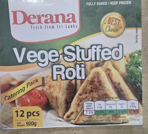 Derana Veg Stuffed Roti 12pcs 920g