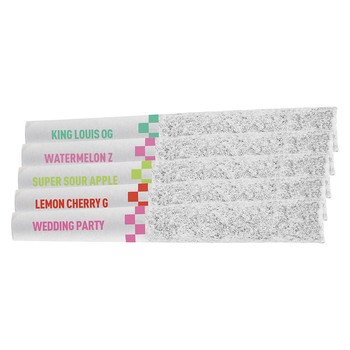 Claybourne Flyers Frosted Infused Flight Pack (Pre-Roll) / 2.5g / Infused Pre-Rolls (5) / Hybrid