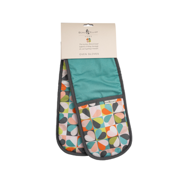 CARNABY BLOOM DOUBLE OVEN GLOVES