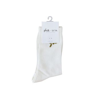 Luna Socks –Clover White