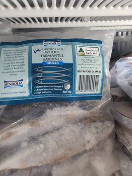 Sunny Mendolia Froz whole Sardines 1kg