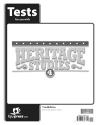 Used BJU Heritage Studies 4 Tests
