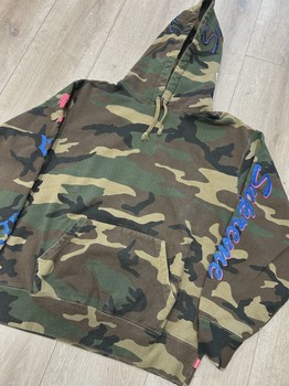 FW21 Supreme Multi Logo Hoodie Camo • Pre-Owned [6237] - view 4