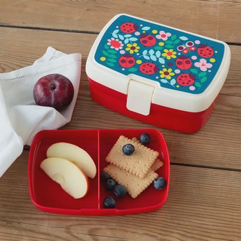 LADYBIRD LUNCH BOX WITH TRAY