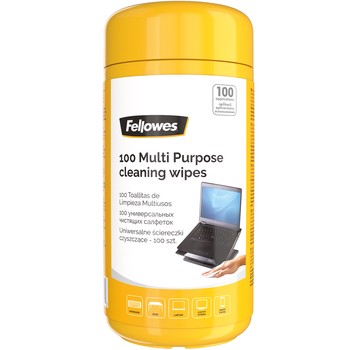 Fellowes Multi Purpose Cleaning Wipes Pk100 -  8562802