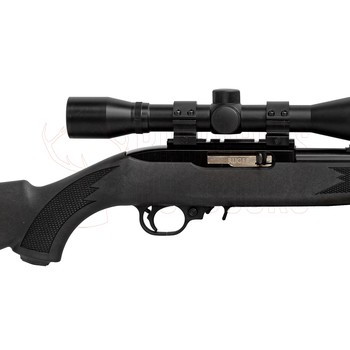 Ruger 10/22 Blued Synthetic .22 LR Rifle + 4x40 Scope + Suppressor