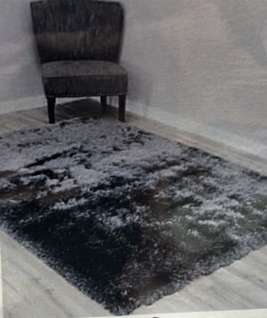 Meilin shaggy rug var-id 7462 5x8 dark grey