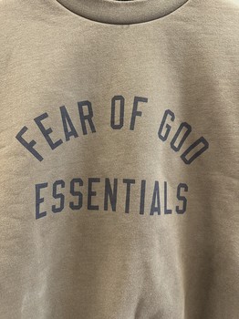 Fear of God Essentials Fleece Crewneck 'Olive' • Pre-Owned [5782] - view 2