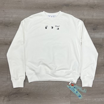 Off-White Bolt Arrow Slim Crewneck 'White/Green' - New - view 2