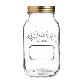 KILNER GLASS SCREW TOP JAR - 1 LITRE