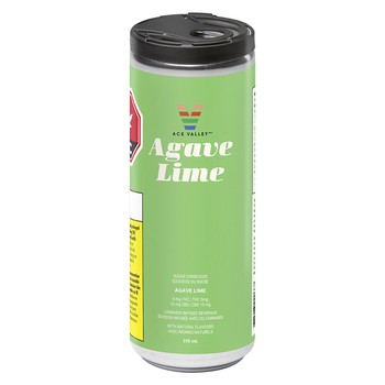 Ace Valley Sugar Free Agave Lime 1:2 (THC:CBD) Sparkling Beverage / 355mL / Hybrid