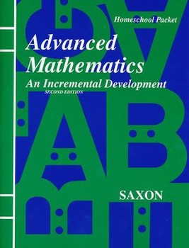 Used Saxon Advanced Mathematics Homeschool Packet