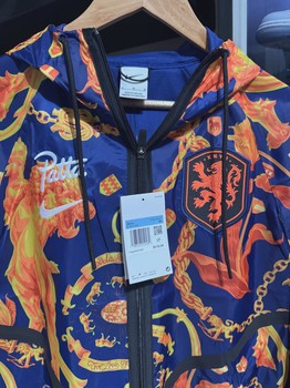 Nike  x Patta KNVB Anthem Jacket Orange/Navy • Brand New [0818] - view 2