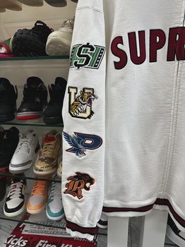 Supreme Mascots Zip Up Sweatshirt White • Pre-Owned [1560] - view 10