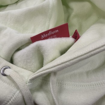 Supreme Tonal S Logo Hooded Sweatshirt Pale Lime • Pre-Owned [4554] - photo 3