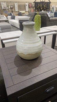 Large Turquoise Antiqued Vase